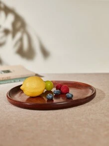 Cirelle 1pc Serving Plates, Trays, Large Dinner Plates, Log Style Modern Simple Casual Household Supplies, Living Room Kitchen Essencials, Rama Table Decor , High-End Restaurants Supplies, Wedding Essentials