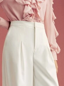 MOTF PREMIUM TAILORED FOLD PLEATED SUIT PANTS - White - View 8