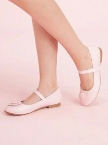 CUCCOO DOLLMOD Scarpe da donna piatte con decorazione floreale, per Natale e Capodanno, adatte per l'autunno/inverno e San Valentino - Rosa Baby - Visualizzare 5
