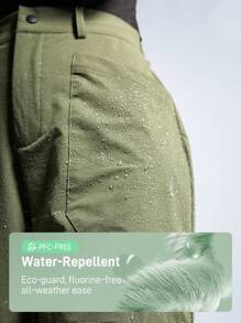In My Nature Pantalones impermeables para mujer, para senderismo al aire libre, camping, ir al trabajo, sin tratamiento con flúor, pantalones cargo