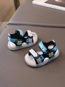 1 双男童防踢防滑护趾凉鞋 - 綠色 - 查看 4