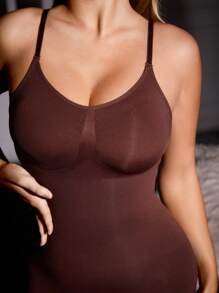 1 pieza Body moldeador sin costuras que afina la cintura y controla el abdomen para mujeres