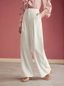 MOTF PREMIUM TAILORED FOLD PLEATED SUIT PANTS - White - View 7