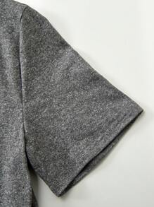 Teen Girls Two-Piece Set, Stylish Casual Outfit, Perfect For Daily Wear In All Seasons - Grey - View 5