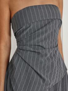 COSMINA Women's Long Strapless Casual Dress, Minimalist & Fashionable For Everyday Wear - Multicolor - View 4