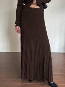 DAZY 女款秋季两件套毛衣和裙子