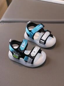 1 双男童防踢防滑护趾凉鞋 - 綠色 - 查看 3