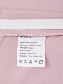 3 件套浅粉色纯色羽绒被套（1 件羽绒被套 + 2 件枕套，不含填充物），经典现代设计，涤纶纤维舒适透气适合所有季节，卧室家居装饰 - 淺粉色 - 查看 6