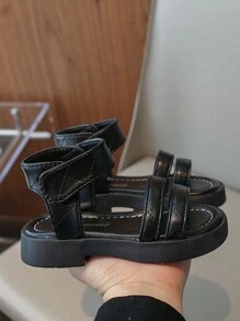 Peuter/kleine/grote meisjes mode veelzijdige Romeinse sandalen, prinses stijl antislip strand schoenen, lente & zomer