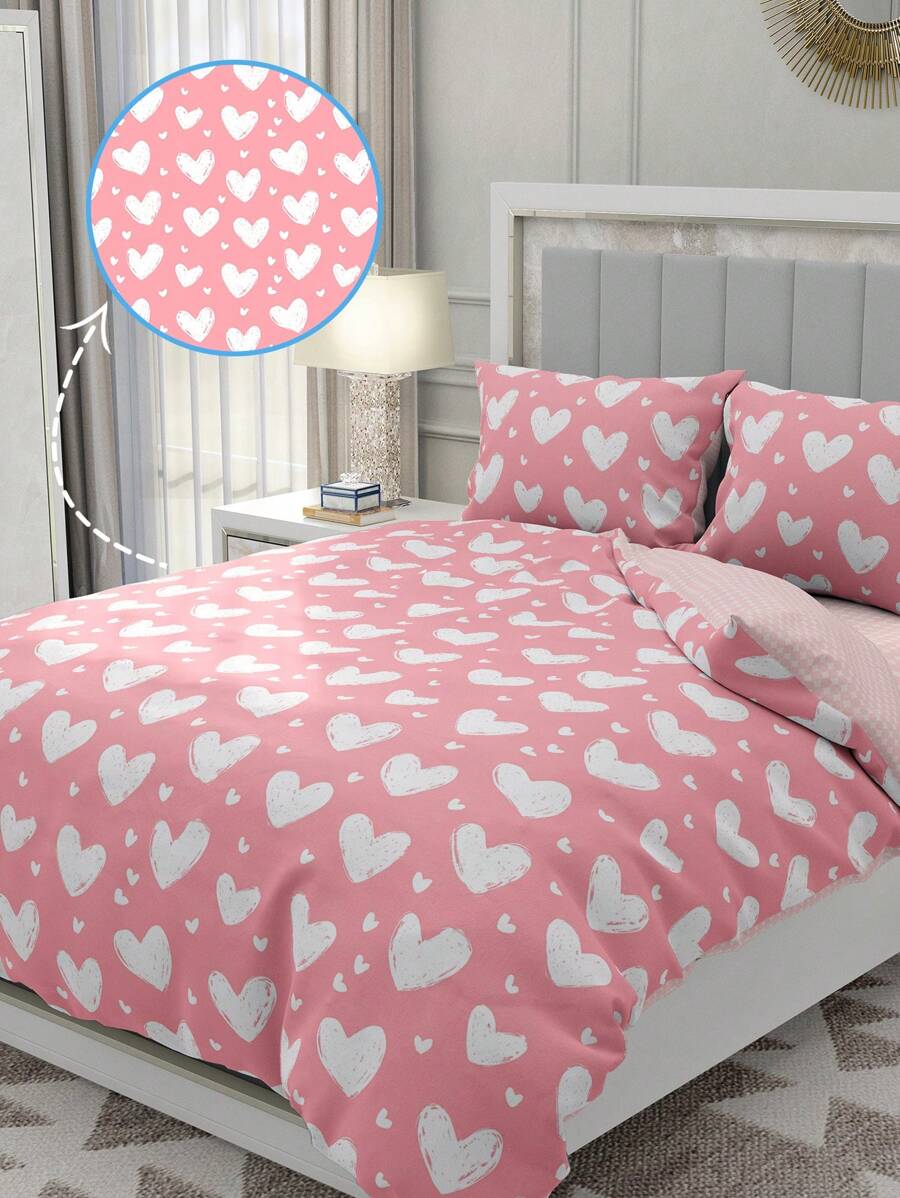 Juego de ropa de cama de 2/3 piezas, juego de ropa de cama estampado, decoración acogedora de la habitación, suave y transpirable, cómodo anti-bolas, amigable con la piel, funda nórdica y funda de almohada de moda, se ajusta a camas individuales/dobles/queen/king, apto para todas las estaciones, textil para el hogar, juego de ropa de cama como regalo, lavable a máquina
