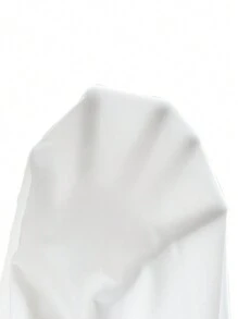 Manfinity Roghcode 男式纯色基本款办公室纯色短款插肩袖 T 恤 - 白色 - 查看 7