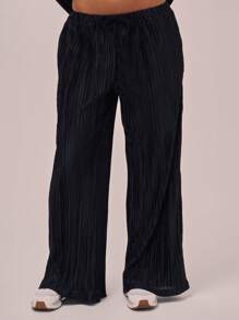 Musera Sport Plisse Wide Leg Trousers Elegant Spring Summer Sexy Vacation Beachwear Classy Casual, Padel, Tennis, Pickleball