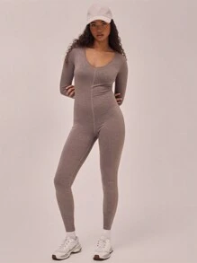 Musera Sport V Neck Long Sleeve Unitard
