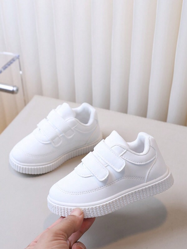 1 par de zapatillas de deporte de moda para niñas, zapatillas deportivas livianas de suela blanda, zapatos para caminar para niños pequeños