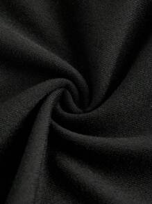 SHEIN CURVE+ Conjunto de 3 piezas de pantalones ajustados de talla grande para mujer, pantalones ajustados negros, pantalones ajustados para mujer, pantalones largos, ropa ajustada para mujer, pantalones ajustados, ropa interior de mujer, pantalones ajustados para mujer - Negro - Ver 7