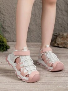 1 Pair Pink Splice Children Sports Casual Sandals - Pink - View 4