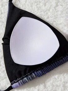 SHEIN MOD Women's Gradient Print V-Neck Halter Bikini Set,Beach Vacation Outfits, New Year,Valentine Outfits,Swim Suits For Women,Vacation Outfits Woman,Cruise Outfits Women For Summer Beach Vacation - Multicolor - View 4