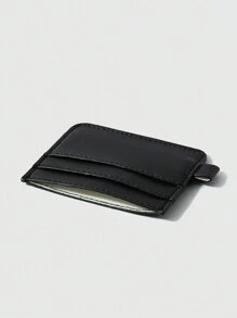 ROMWE Goth Cat Print Portable Fashion Card Holder