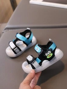 1 双男童防踢防滑护趾凉鞋 - 綠色 - 查看 2