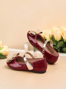 Versatile Kids Flat Shoes, Girls Party/Performance Shoes, New Design Girls Bowknot Flats