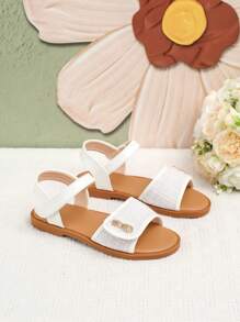 Sandale Plate Albe Fete, Vară