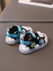 1 双男童防踢防滑护趾凉鞋 - 綠色 - 查看 6