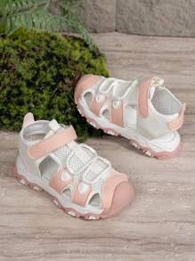 1 Pair Pink Splice Children Sports Casual Sandals - Pink - View 7