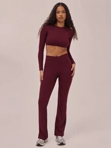Musera Sport Wrap Waist Flare Active Leggings Spring Summer Vacation ,Padel, Tennis, Pickleball