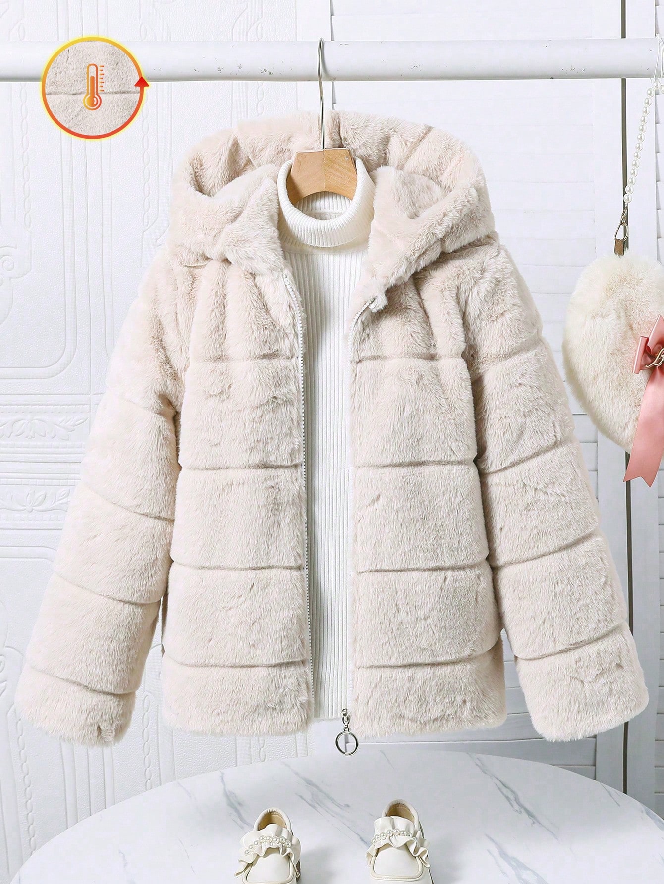 SHEIN جاكيت كاجوال عاملية مميزة متناسقة بقلنسوة لل...