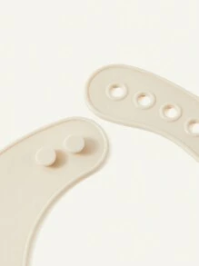 Cozy Pixies 1pc Infant Soft Silicone Waterproof Durable Bib, All-Season Crocodile Design - Grey - View 8