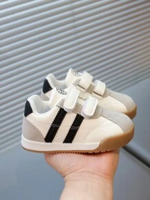 Baby Casual Outdoor Sport Shoes, Toddler Autumn/Spring Versatile Sneakers - Black and White - View 3