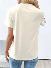 INAWLY 励志衬衫、激励 T 恤、基督教服装、信仰 T 恤、宗教服饰、圣经经文礼物图案 T 恤女式上衣 - 杏色 - 查看 2