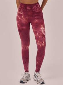 Musera Sport Leggings à taille épaisse teinture réactive, pour le padel, le tennis, le pickleball