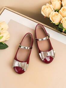 Versatile Kids Flat Shoes, Girls Party/Performance Shoes, New Design Girls Bowknot Flats