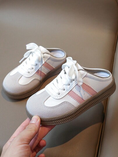 1 Pair Kids Girl Slip-On Fashion Slippers, Flat Casual Beach Sandals