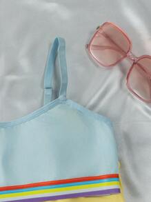5 pièces/Set Soutiens-gorge de sport décontractés multicolores pour adolescentes