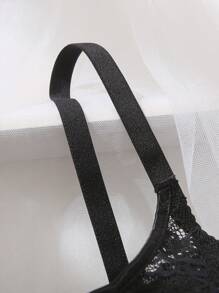 1pc Lace Bandeau Sexy Pushup Underwire Lingerie Bra For Women - Multicolor - View 6