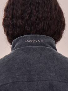 Musera Sport Panel High Neck Washed Sweatshirt Casual Summer Vacation Spring Summer, Padel, Tennis, Pickleball Fall