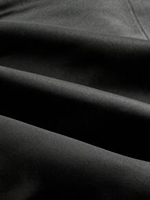 SHEIN MOD 黑色露肩撞色前晚礼服，适合正式场合、派对礼服、性感礼服、舞会礼服、节日服装、新年服装、节日服装、正式礼服、派对礼服、情人节礼服 - 黑色 - 查看 3