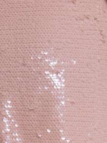 MUSERA Sequin Tie Side Mini Skirt Ibiza Fits Summer Boho Party - Apricot - View 6