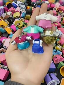 LOL Surprise Fashion Pack! 5PCS/10PCS Doll Clothes Set, Cartoon Doll Accessories & Random Dresses | Birthday Gift For Girls, Dress Up Play Set - Apricot - View 6