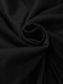 SHEIN Explorewe Teenage Boy's Punk Front Distorted Mouth Graphic Round Neck Short Sleeve T-Shirt - Black - View 5