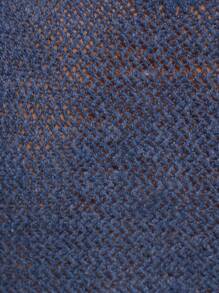 MUSERA Funnel Neck Crochet Mini Knit Sweater Dress Y2k For Spring Casual Cute 90's Sun Thanksgiving  New Year - Blue - View 7