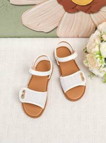 Sandale Plate Albe Fete, Vară