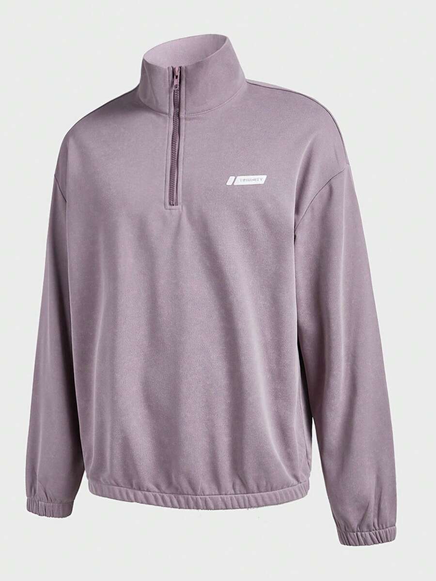 Manfinity Sport Corelite Men's Casual Simple Fashion Sweatshirt For Daily Wear - Multicolor - View 1