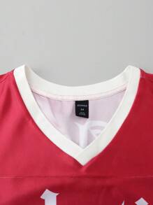 ROMWE MEN Street Life 男士运动长袖 T 恤、街头服饰 - 粉色 - 查看 3