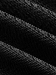 Muchica Knitted Leopard Print Mesh Women's Skirt - Grey - View 4