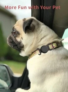 Soporte de collar de perro a prueba de agua y a prueba de aire para Airtag, estuche protector de silicona Airtag para collar de mascotas, cubierta antirrobo duradera GPS para perros, gatos, cachorros, accesorios para mascotas livianos y suaves, negro y azul