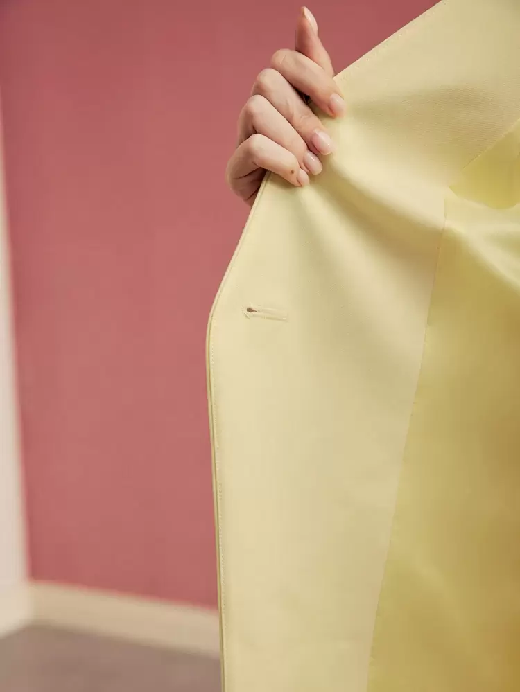 STRUCTURED SINGLE BUTTON BELTED BLAZER,VALENTINE'S DAY,SPRING/SUMMER