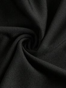 SHEIN Essnce 大码女式紧身裤，3 件套，女式紧身裤，Curve Plus 秋季裤子秋季女装女裤瑜伽裤 - 黑色 - 查看 8